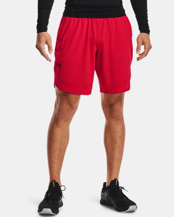 Men's UA Training Stretch Shorts in Red image number 0